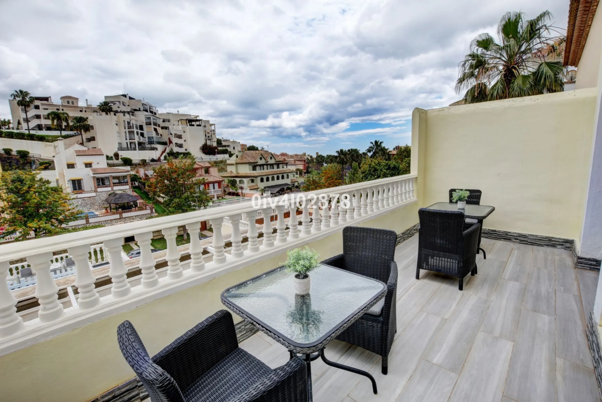 Prime Benalmádena Costa Residence with Guest Apartment, Pool, and Sea Views