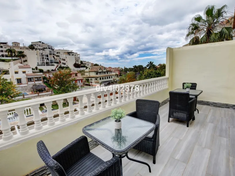 Prime Benalmádena Costa Residence with Guest Apartment, Pool, and Sea Views