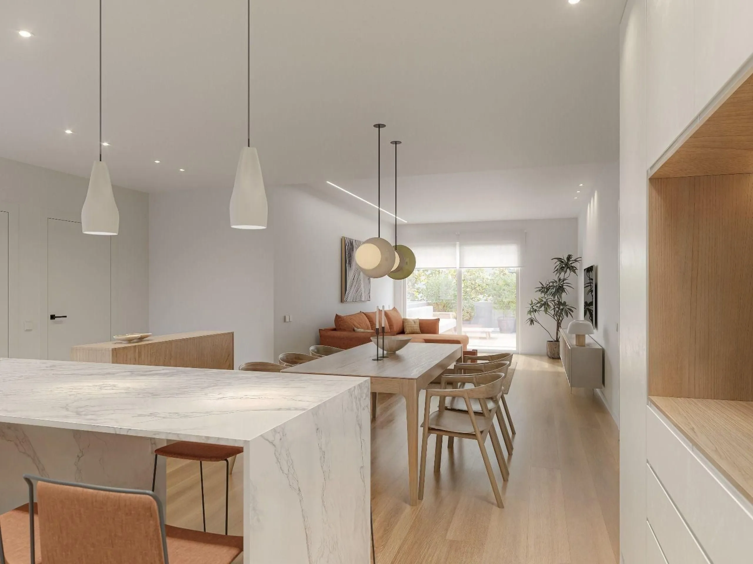 Exclusive renovated apartment with private garden in Barcelona
