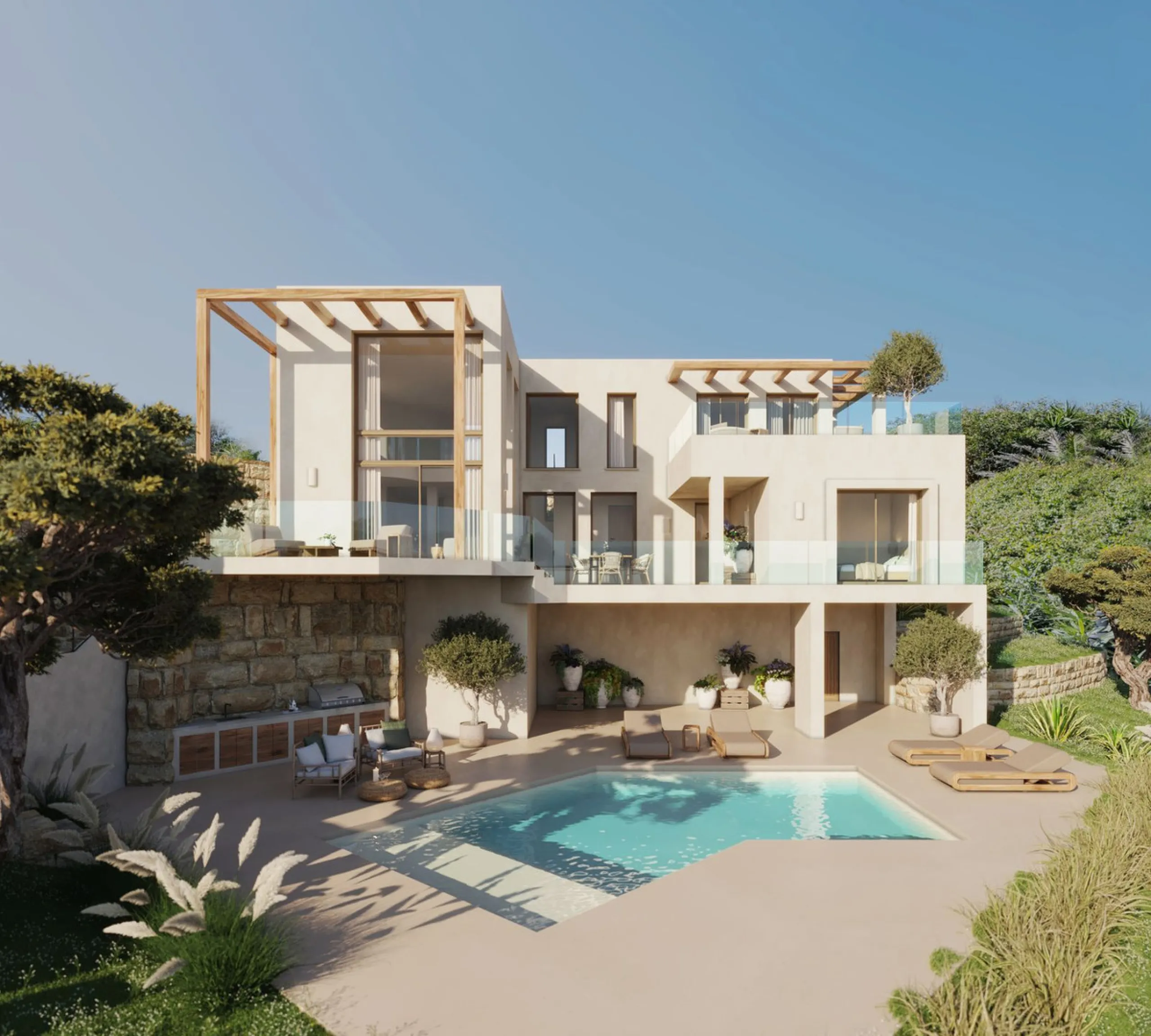 House - Detached Villa в продаже в Manilva, Málaga. В доме 4 спален и 4 ванных комнат. Площадь дома 565 м²