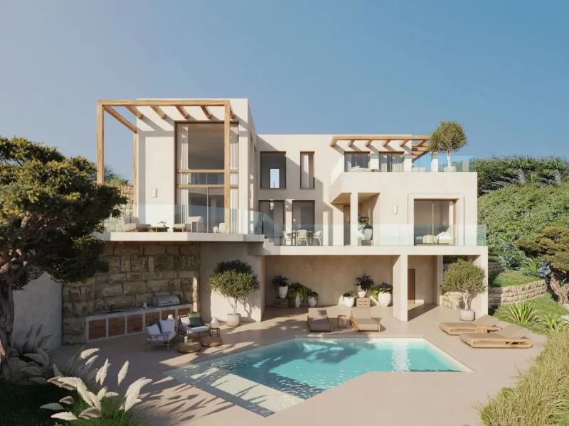 House - Detached Villa в продаже в Manilva, Málaga. В доме 4 спален и 4 ванных комнат. Площадь дома 565 м²