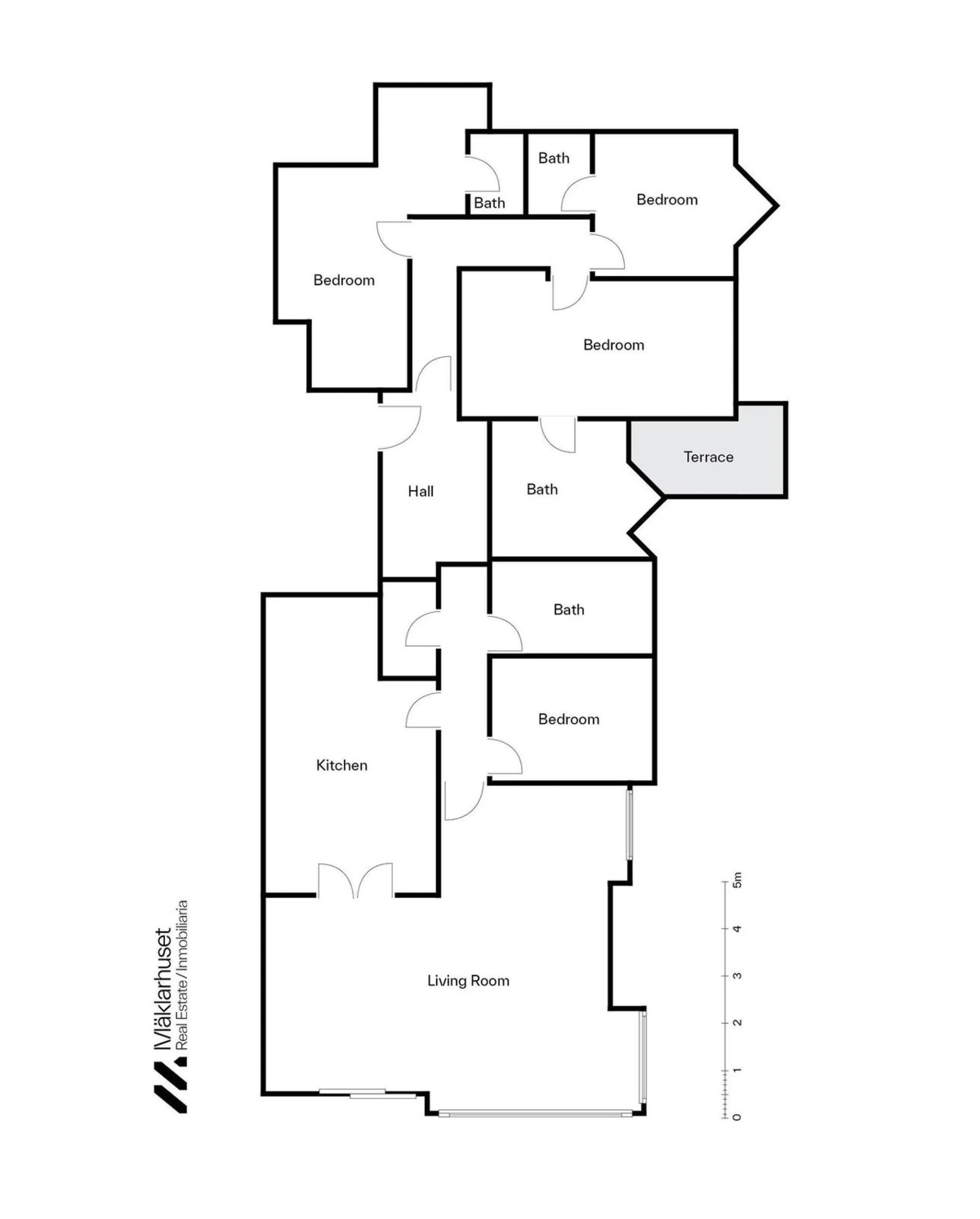 Apartment - Middle Floor Apartment в продаже в Málaga, Málaga. В доме 4 спален и 4 ванных комнат. Площадь дома 221 м²
