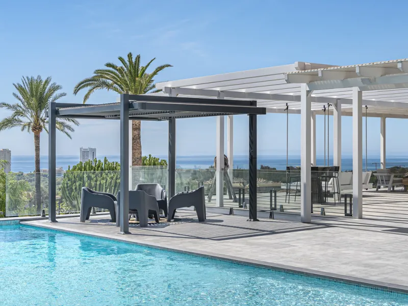 Set on two generous plots totalling 6.128 m², this private and peaceful luxury villa offers a rare blend of modern Mediterranean style and natural beauty in Elviria, Marbella East. Surrounded by its own unspoilt land on one side, the property enjoys excep