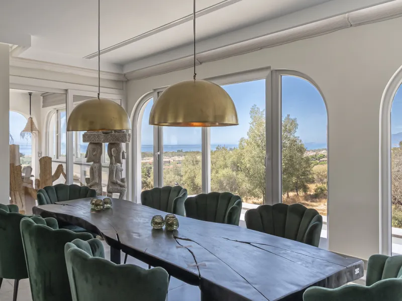 Set on two generous plots totalling 6.128 m², this private and peaceful luxury villa offers a rare blend of modern Mediterranean style and natural beauty in Elviria, Marbella East. Surrounded by its own unspoilt land on one side, the property enjoys excep