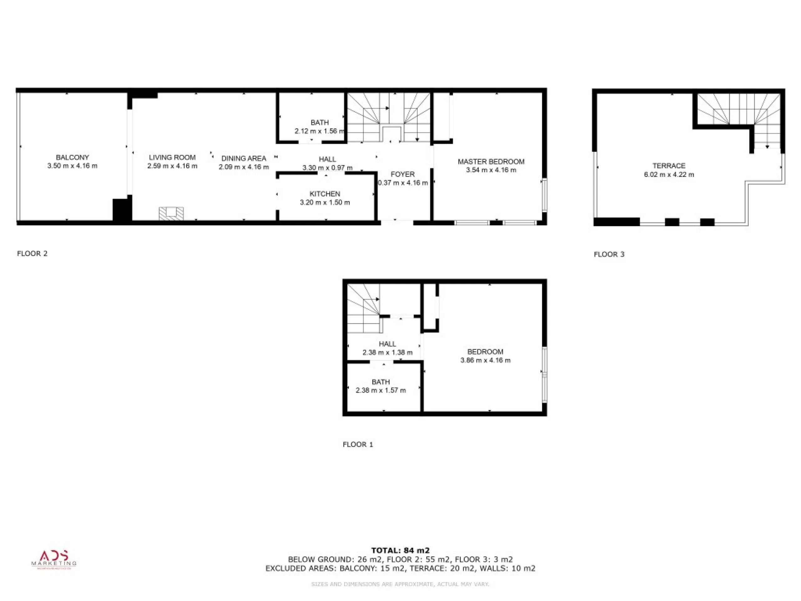 Penthouse in Calahonda in second line beach with amazing sea views and offering on two levels two bedrooms, two bathrooms, a kitchen, bright living room with sunny terrace and a roof terrace with views to the Mediterranean Sea and with sun all day. Sold f