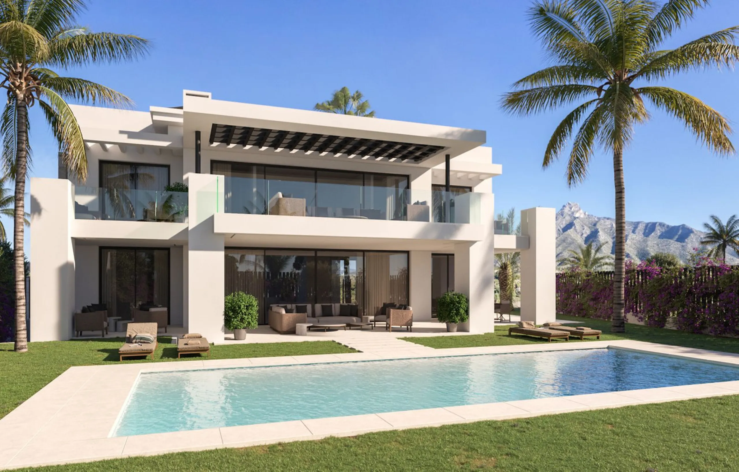 House - Detached Villa в продаже в Marbella, Málaga. В доме 5 спален и 6 ванных комнат. Площадь дома 630 м². Площадь участка 2105 м²