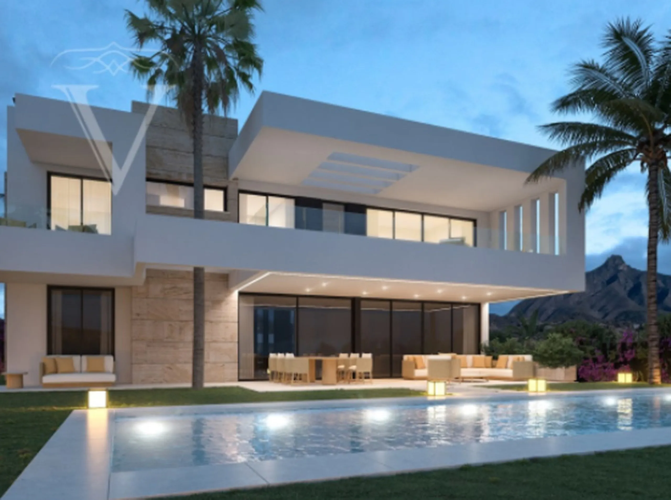 House - Detached Villa в продаже в Marbella, Málaga. В доме 5 спален и 6 ванных комнат. Площадь дома 630 м². Площадь участка 2105 м²