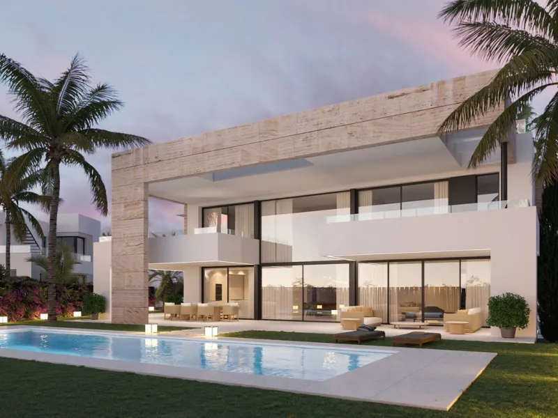 House - Detached Villa в продаже в Marbella, Málaga. В доме 5 спален и 6 ванных комнат. Площадь дома 630 м². Площадь участка 2105 м²