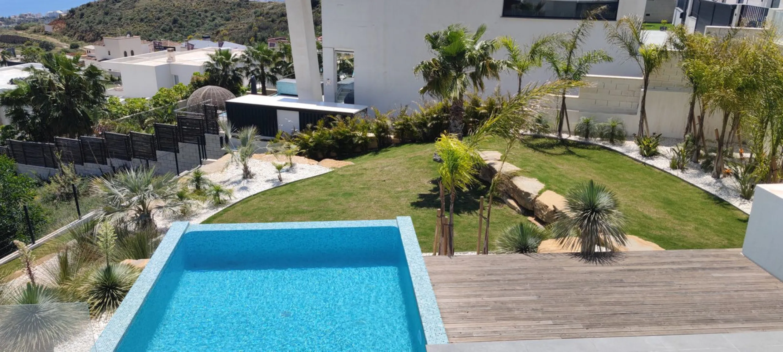 The brand new Villa Malpatros is a perfect combination of design and the comfort of a stunning luxury villa in a natural setting with spectacular sea views.