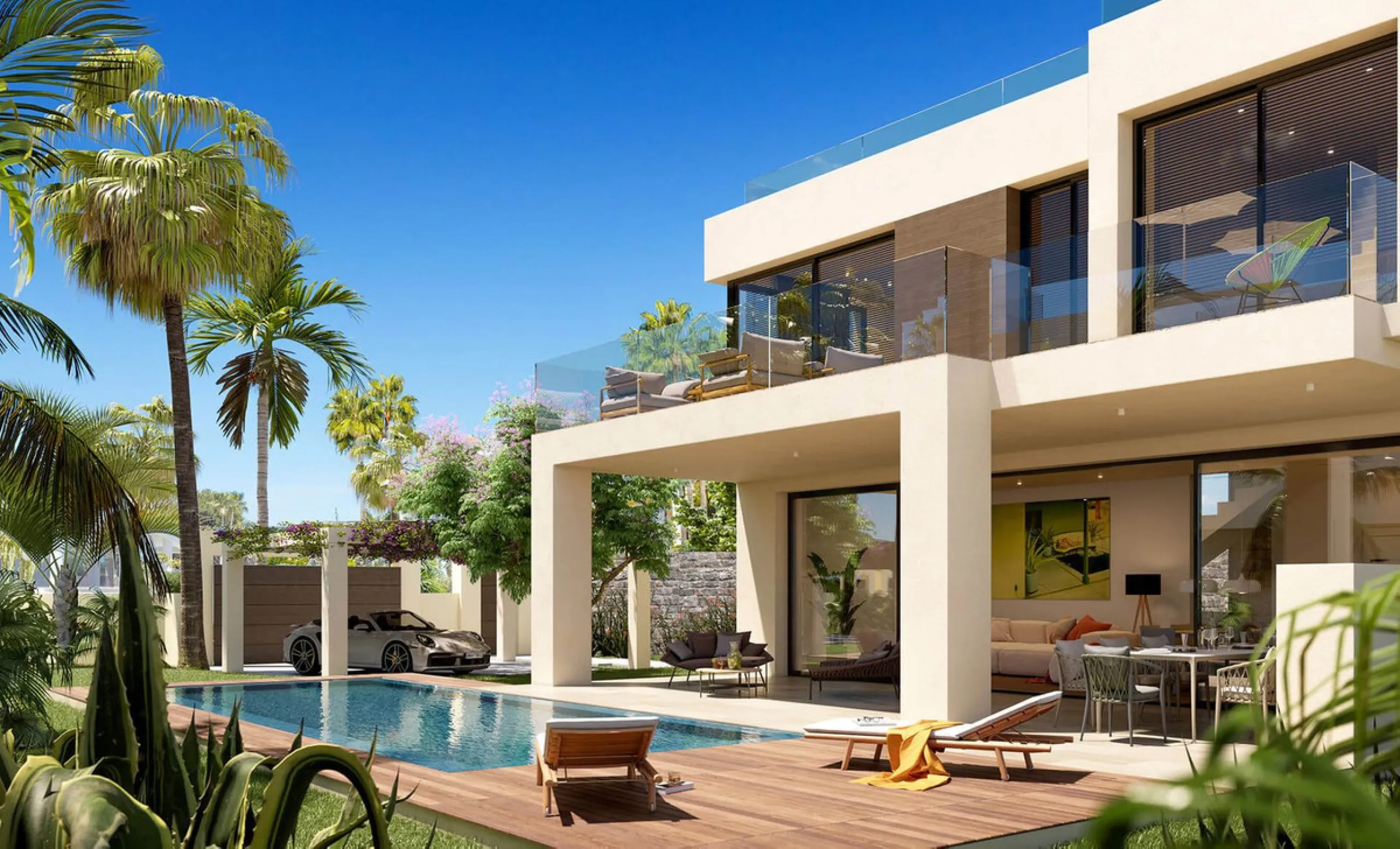 LUXURY MODERN VILLA BORDERING THE NATURE IN MONTE BIARRITZ, NUEVA ATALAYA, ESTEPONA!