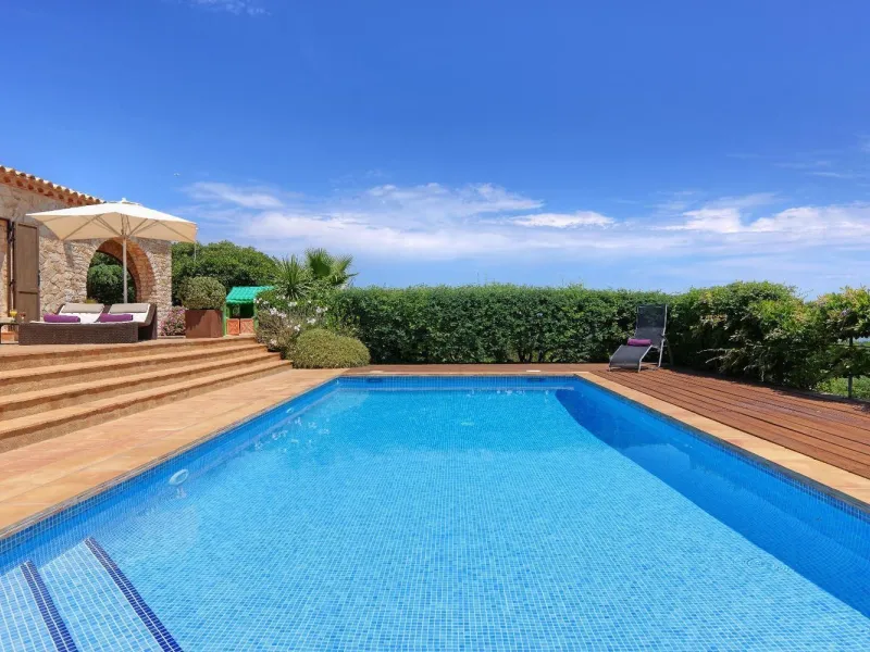 Stone House with Pool and Sea Views in Sa Riera, Costa Brava
