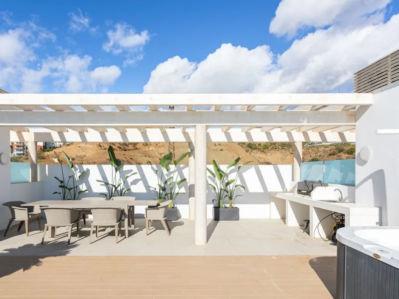 Would you like to live just few steps from the beach, feel the waves at your terrace and enjoy your own roof top solarium, look over the rooftops and feel the sea breeze? This exclusive penthouse apartment is located in one of the finest new builds called