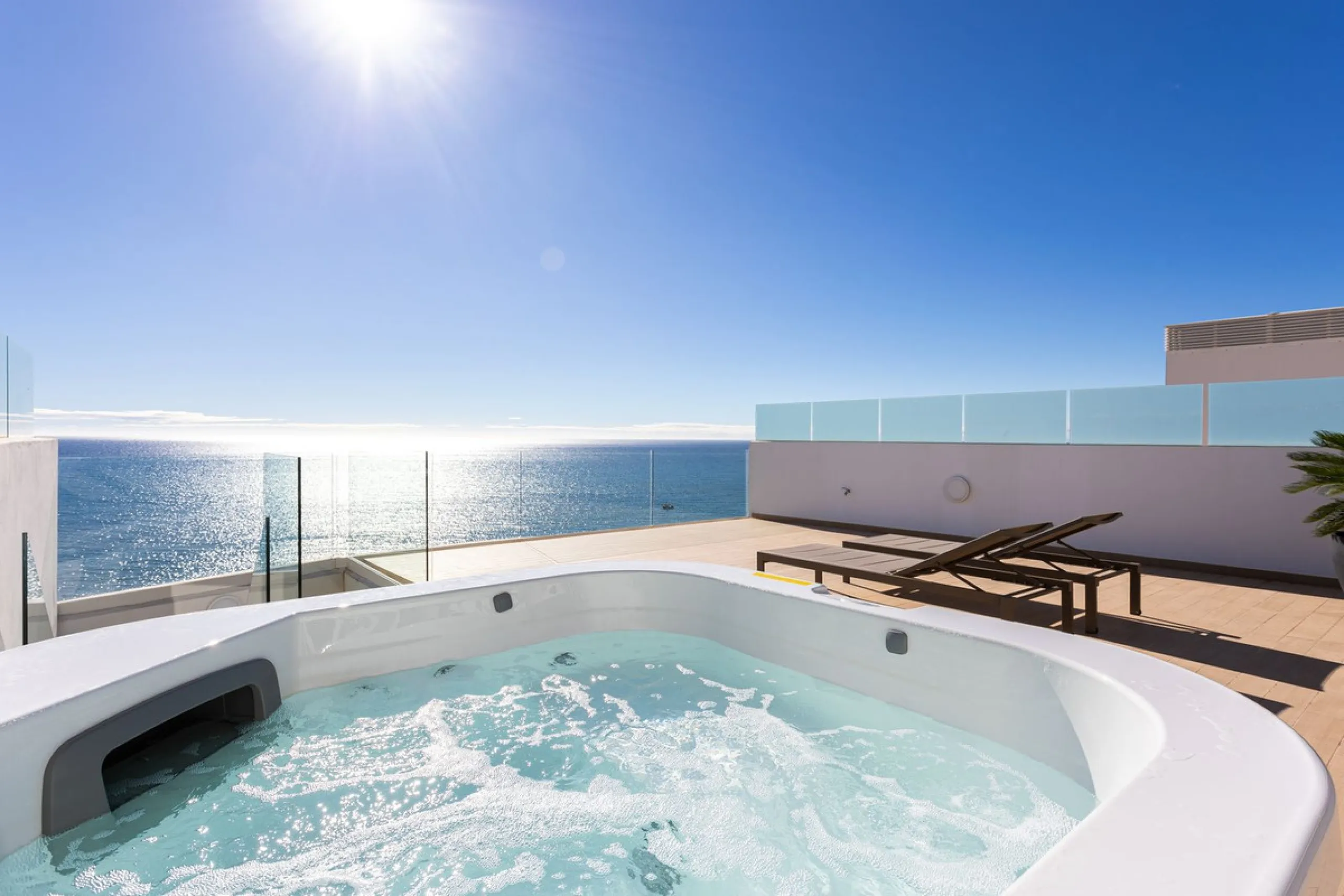 Would you like to live just few steps from the beach, feel the waves at your terrace and enjoy your own roof top solarium, look over the rooftops and feel the sea breeze? This exclusive penthouse apartment is located in one of the finest new builds called