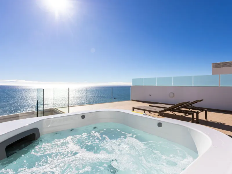 Would you like to live just few steps from the beach, feel the waves at your terrace and enjoy your own roof top solarium, look over the rooftops and feel the sea breeze? This exclusive penthouse apartment is located in one of the finest new builds called
