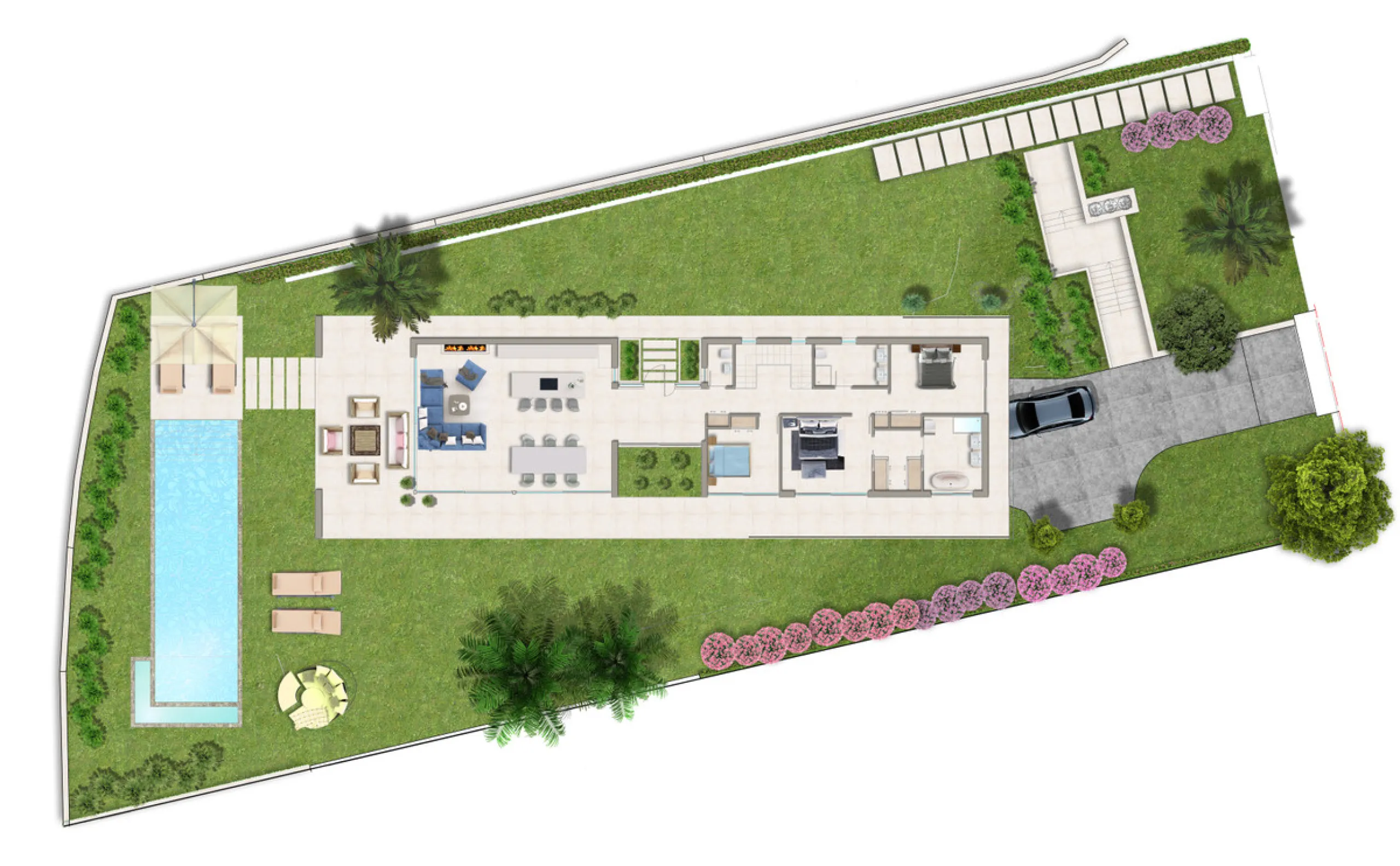 Plot with building license.