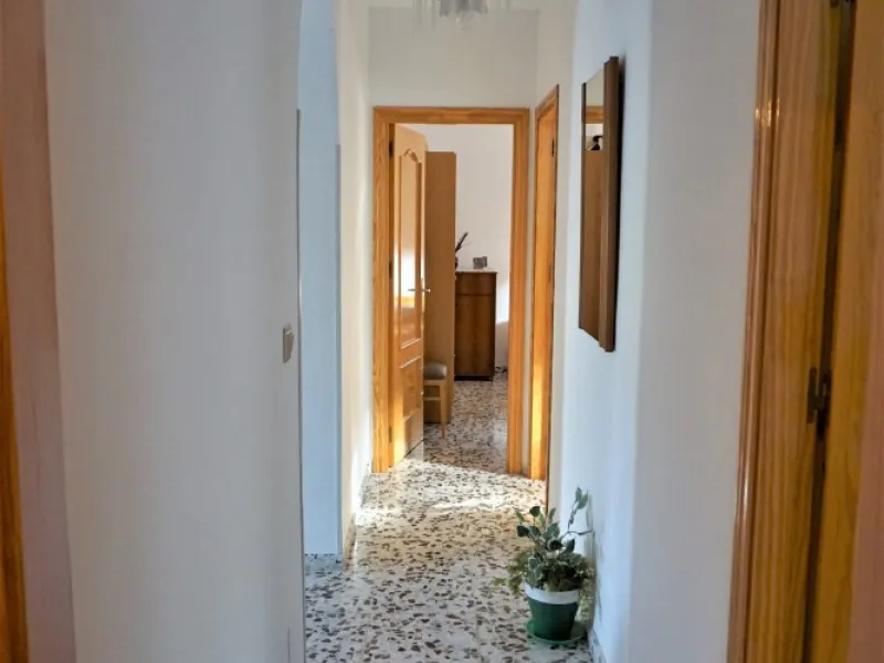Just outside Alcaucin and within walking distance of the village you can find this finca with a well-maintained country house of 121 m2. In front of the house there ́s a spacious terrace overlooking the olive grove of a 130 olive trees and other fruit tre