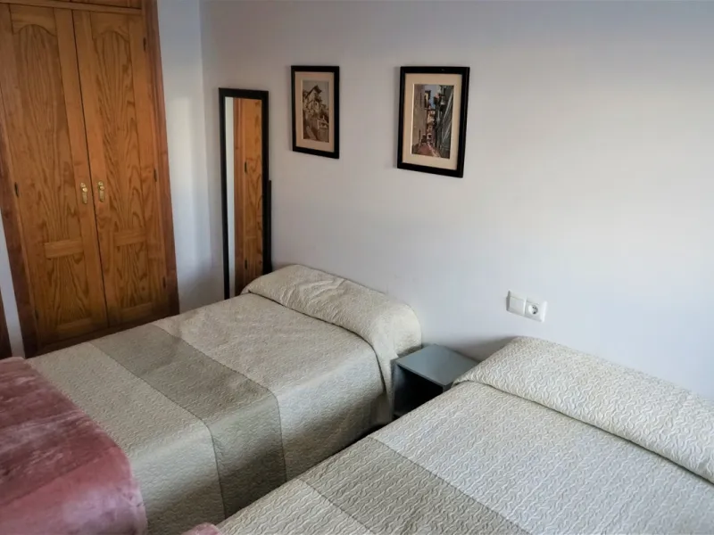 Beautiful duplex flat in first line beach, with wonderful views to the sea. It has an open plan kitchen, which opens onto a small balcony. It is next to the cosy living room. On the same floor there is a bathroom and a double bedroom, which also includes 