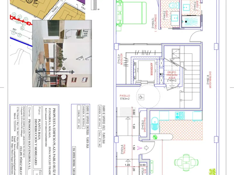 Turnkey building for sale, building licence already obtained, work ends in septiembre 2025. Located in an absolutely privileged area, second line beach in the well known Plaza Picasso. In the centre of Fuengirola next to the beach, ideal for investment. 4