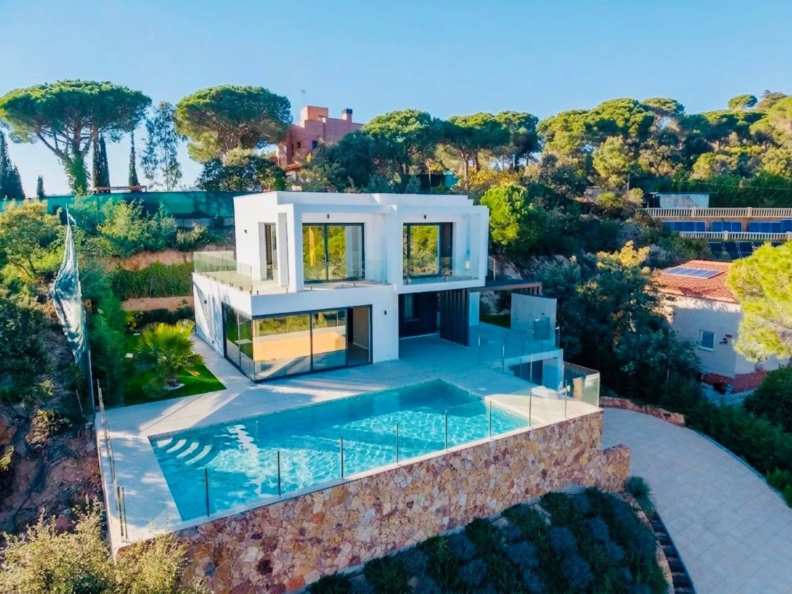 Newly built sea view house in Los Pinares, Lloret de Mar, Costa Brava