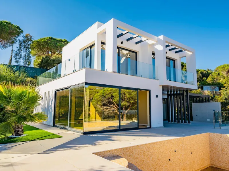 Newly built sea view house in Los Pinares, Lloret de Mar, Costa Brava