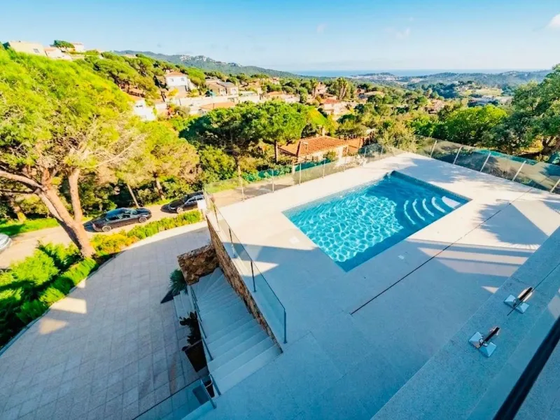 Newly built sea view house in Los Pinares, Lloret de Mar, Costa Brava