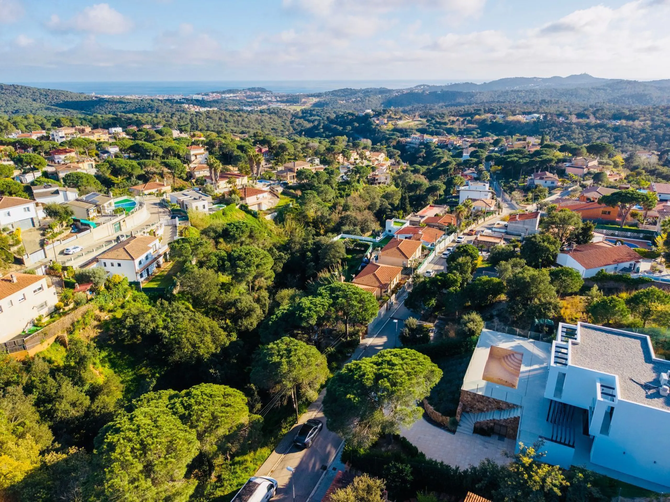 Newly built sea view house in Los Pinares, Lloret de Mar, Costa Brava