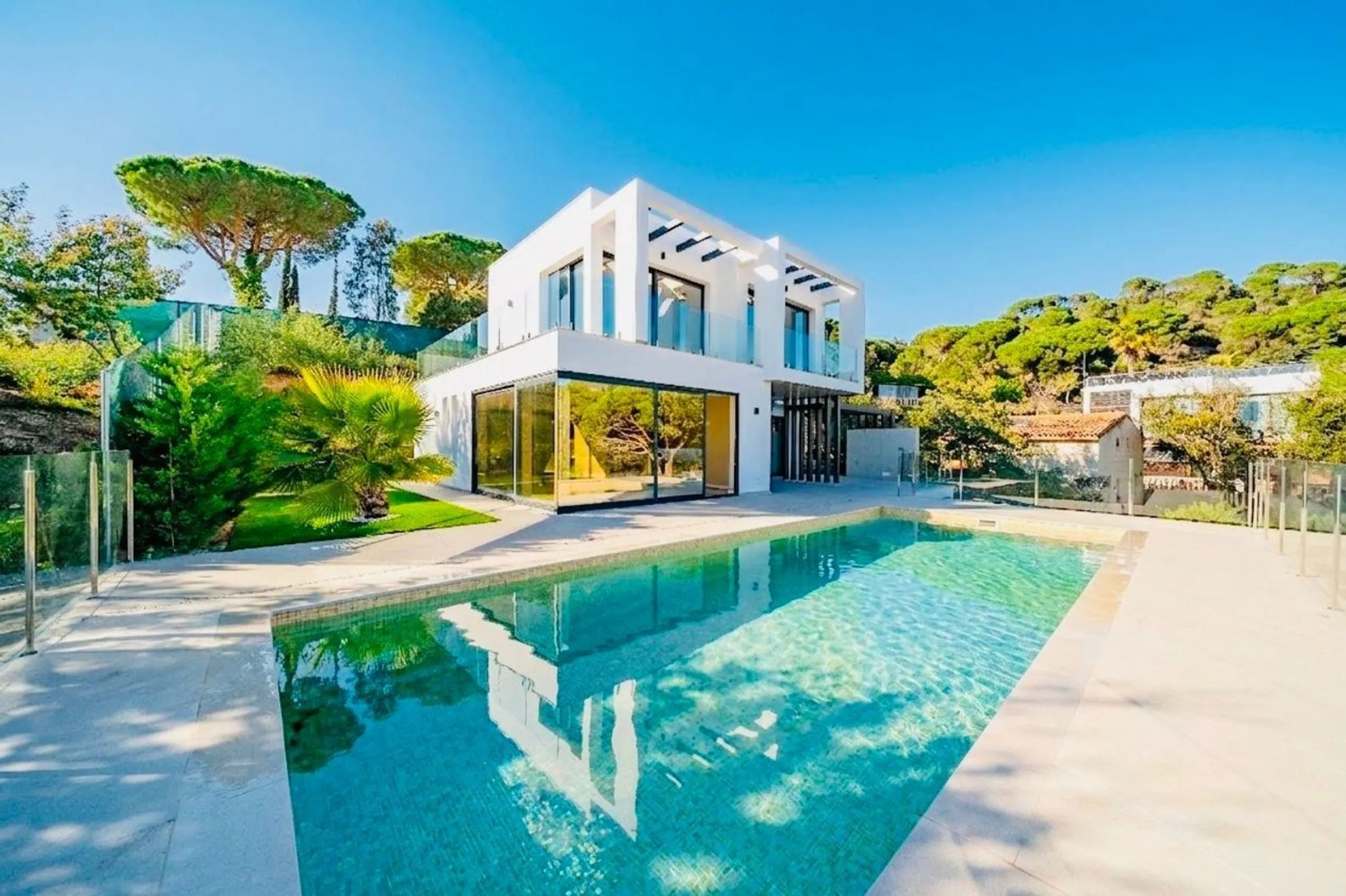 Newly built sea view house in Los Pinares, Lloret de Mar, Costa Brava