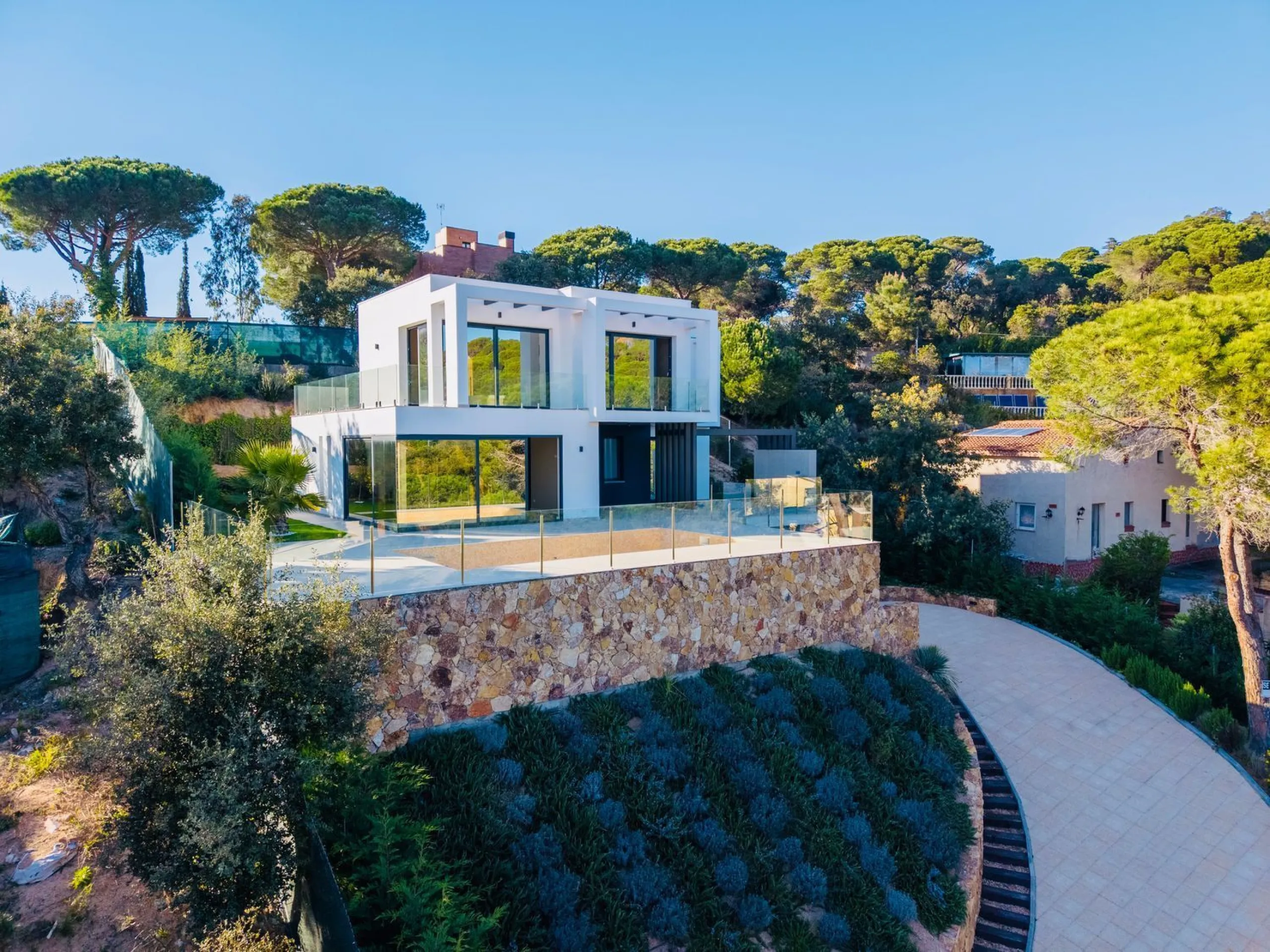 Newly built sea view house in Los Pinares, Lloret de Mar, Costa Brava