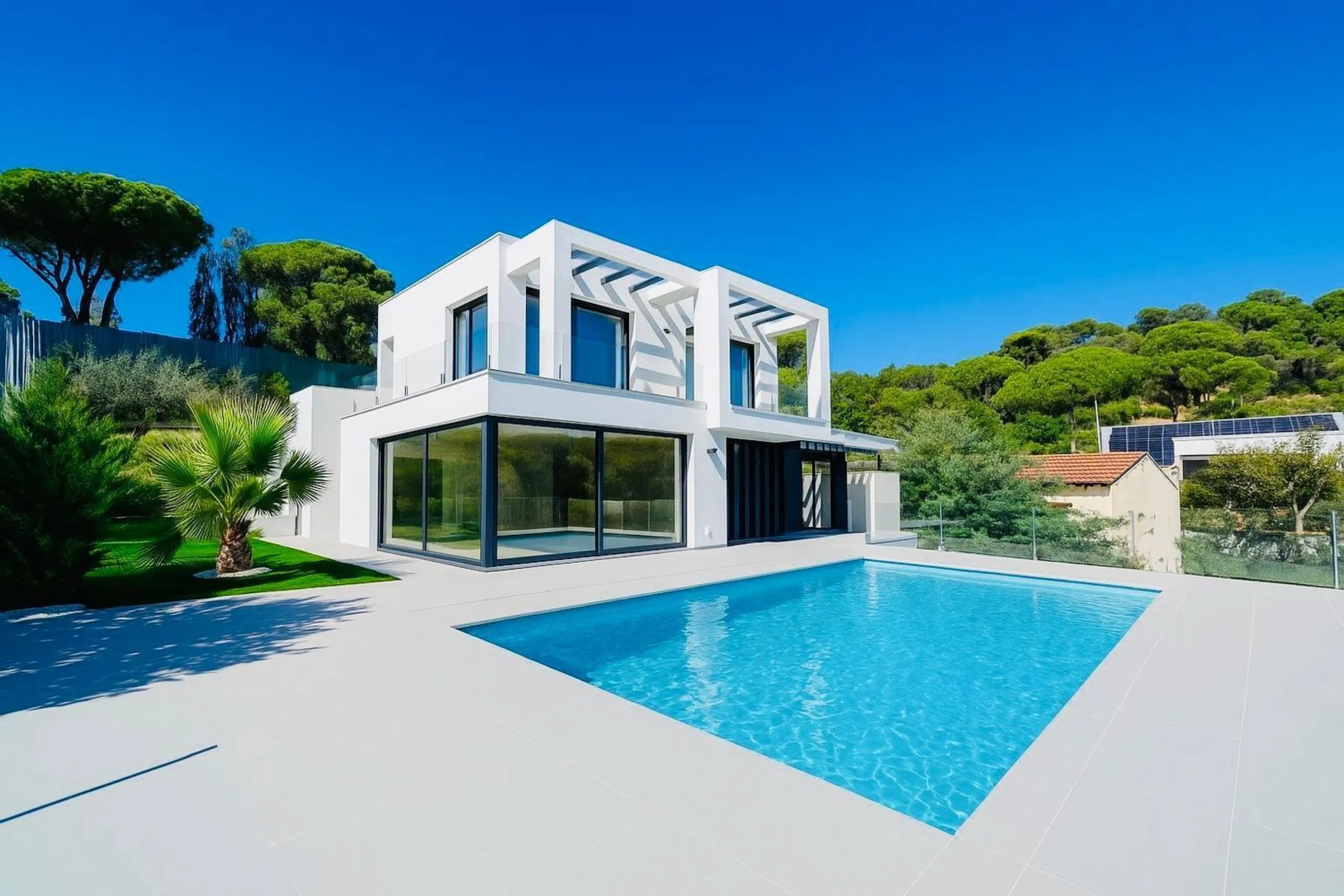 Newly built sea view house in Los Pinares, Lloret de Mar, Costa Brava