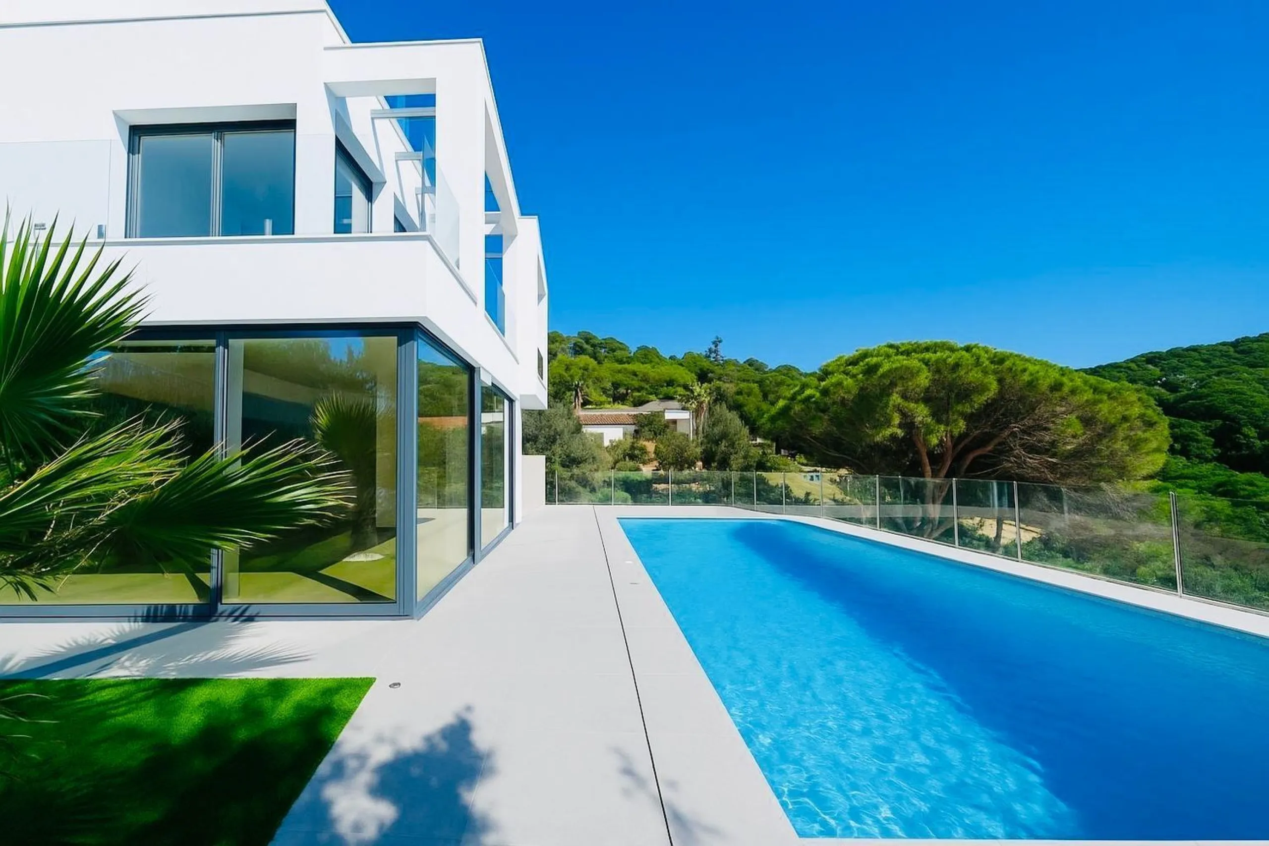 Newly built sea view house in Los Pinares, Lloret de Mar, Costa Brava