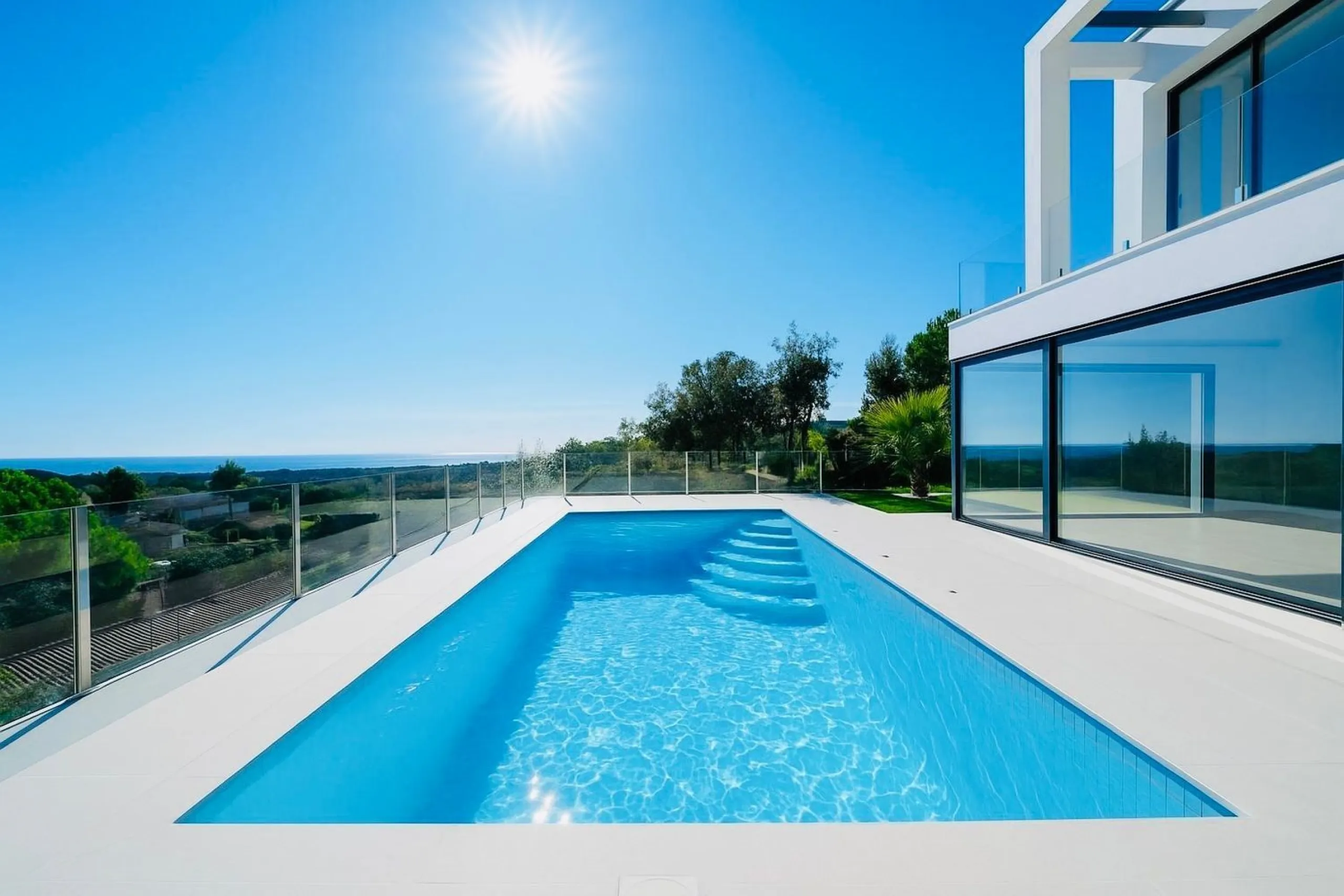 Newly built sea view house in Los Pinares, Lloret de Mar, Costa Brava