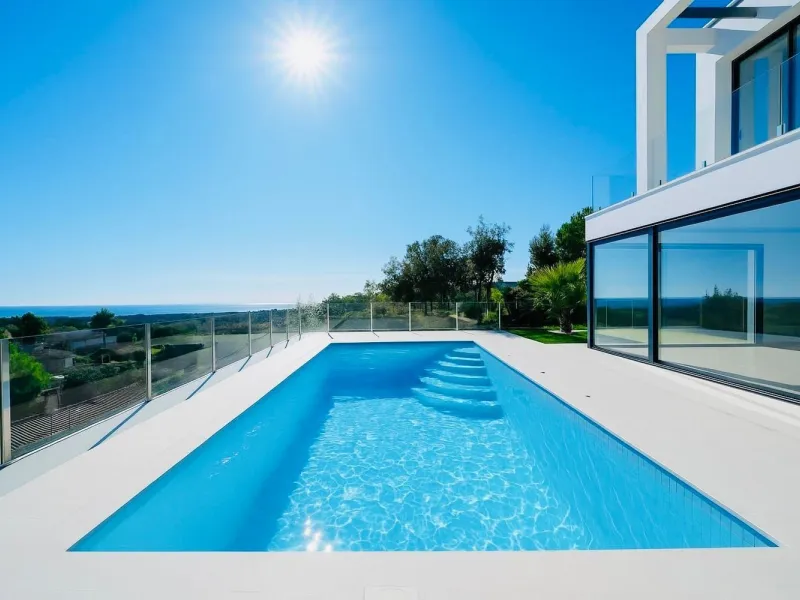 Newly built sea view house in Los Pinares, Lloret de Mar, Costa Brava