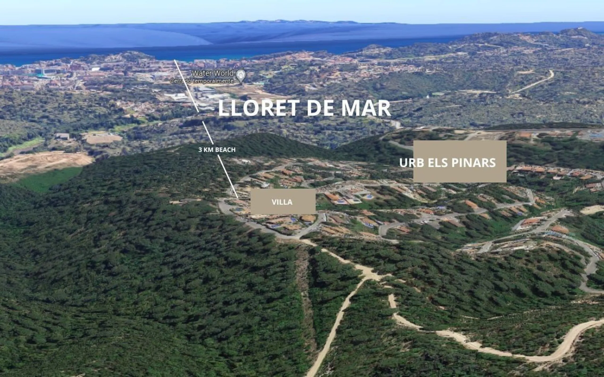 Eco-efficient sea view villa in Els Pinars, Lloret de Mar