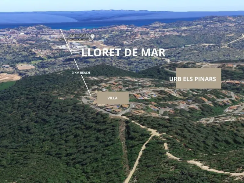 Eco-efficient sea view villa in Els Pinars, Lloret de Mar