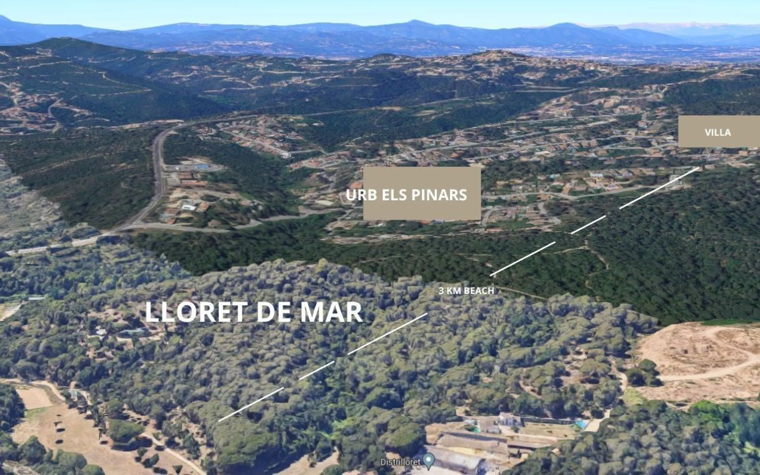 Eco-efficient sea view villa in Els Pinars, Lloret de Mar