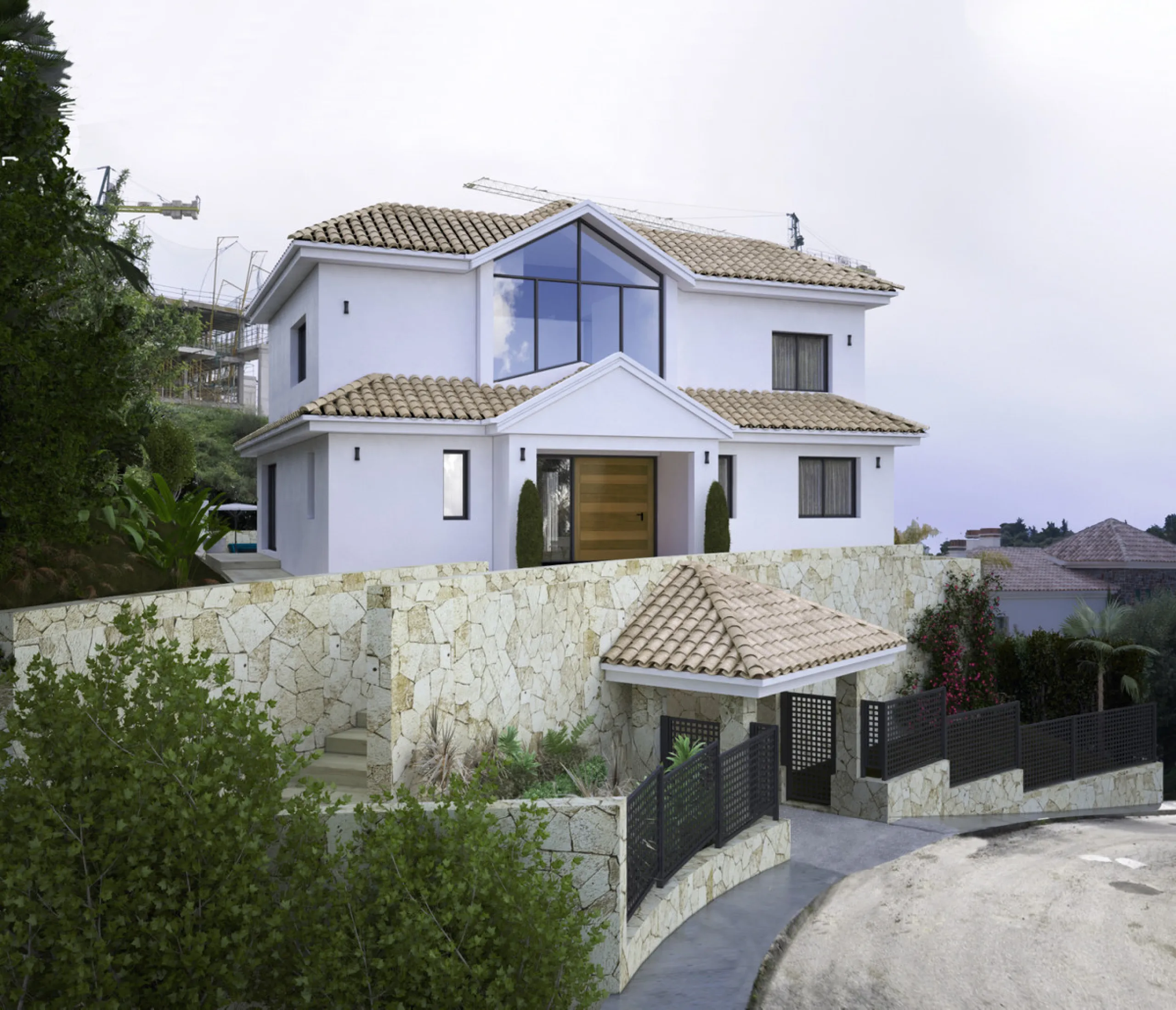 PLOT WITH MODERN VILLA PROJECT - IDEAL SEA VIEWS - BENAHAVIS