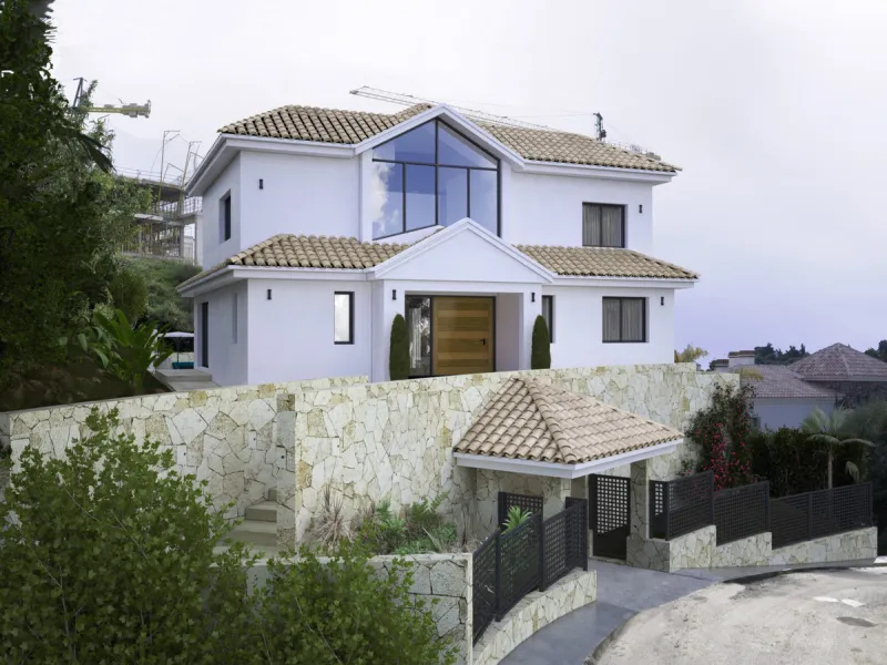 PLOT WITH MODERN VILLA PROJECT - IDEAL SEA VIEWS - BENAHAVIS
