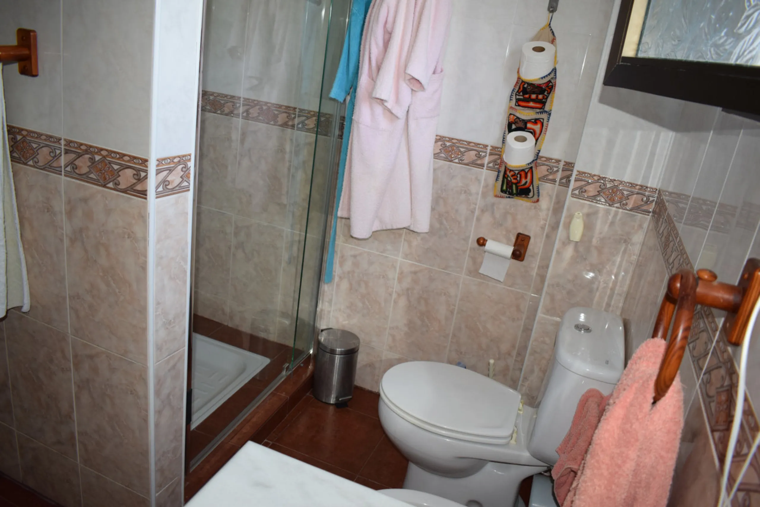 8,000 m2 irrigated farm with mango production. The villa has 160 m2 with a 60 m2 solarium, 4 bedrooms all with two windows or balconies (2 on the ground floor and another 2 bedrooms on the upper floor), 2 full bathrooms with window, large living room with