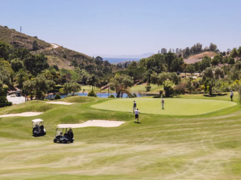 Beautiful 4.196 m2 plot for sale in the exclusive Marbella Club Golf Resort and Equestrian Center. The plot´s building allowance is about 10.6% meaning nearly 450 m2 in up to two floors plus terraces and basement (most likely with views due to the slope).