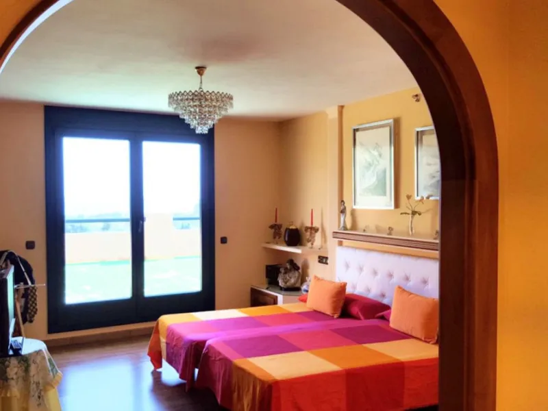FANTASTIC VILLA OF HIGH ARCHITECTURAL LEVEL, on three floors with impressive panoramic views of the Mediterranean Sea and the mountains. Very exceptional details, such as its own winery, private tennis court, swimming pool with waterfall, park-like garden