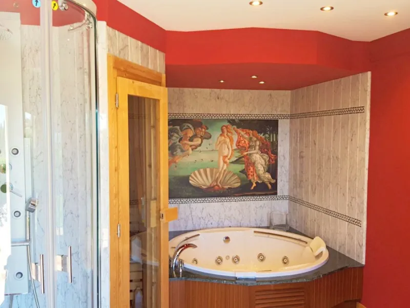 FANTASTIC VILLA OF HIGH ARCHITECTURAL LEVEL, on three floors with impressive panoramic views of the Mediterranean Sea and the mountains. Very exceptional details, such as its own winery, private tennis court, swimming pool with waterfall, park-like garden