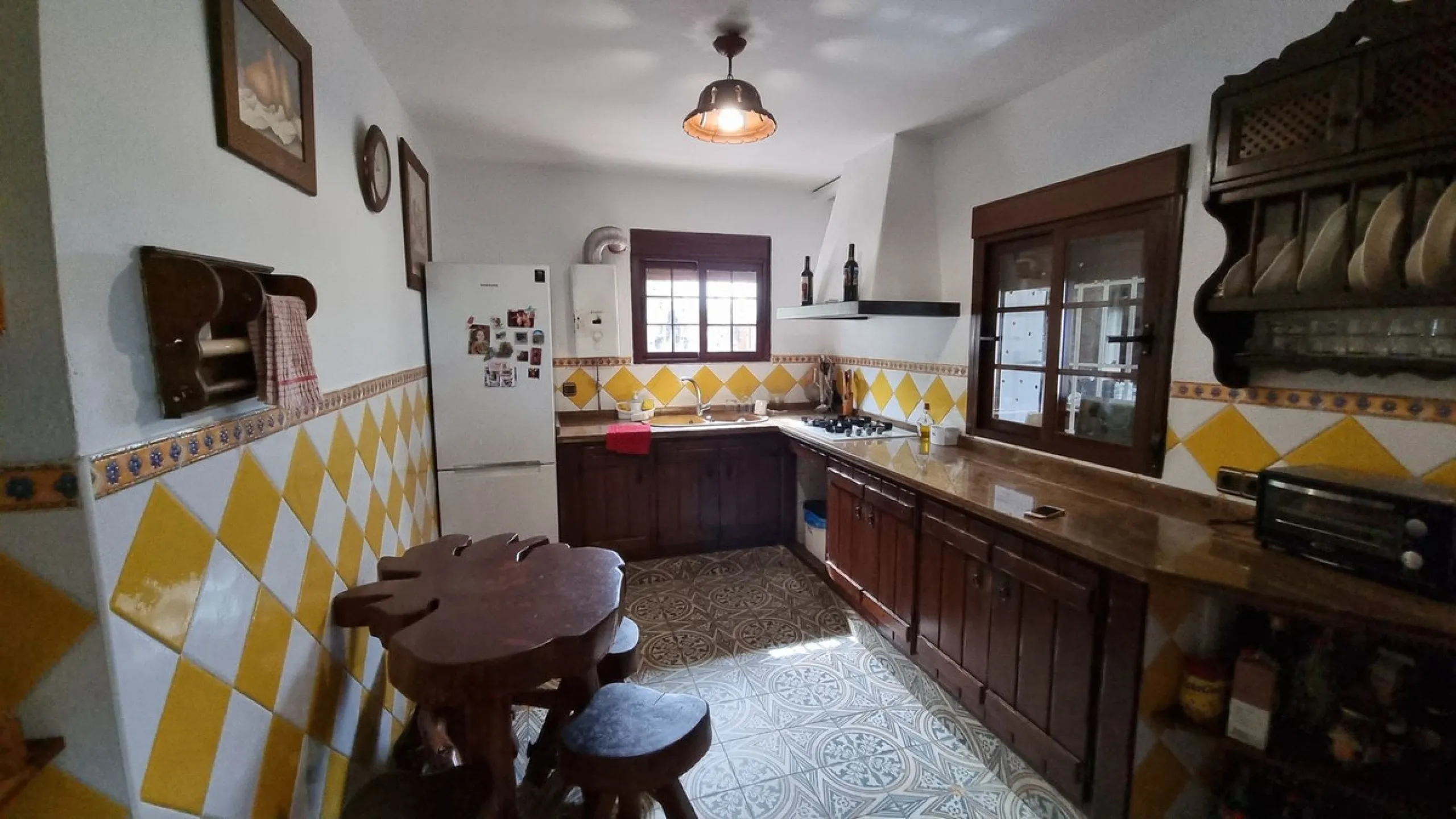 Great finca with three bedrooms, two bathrooms, lots of land and private pool. Just on the entrance of Casares village, no difficult roads, easy access, great quiet location and it has the most spectacular views that you will be able to find. There are 3 