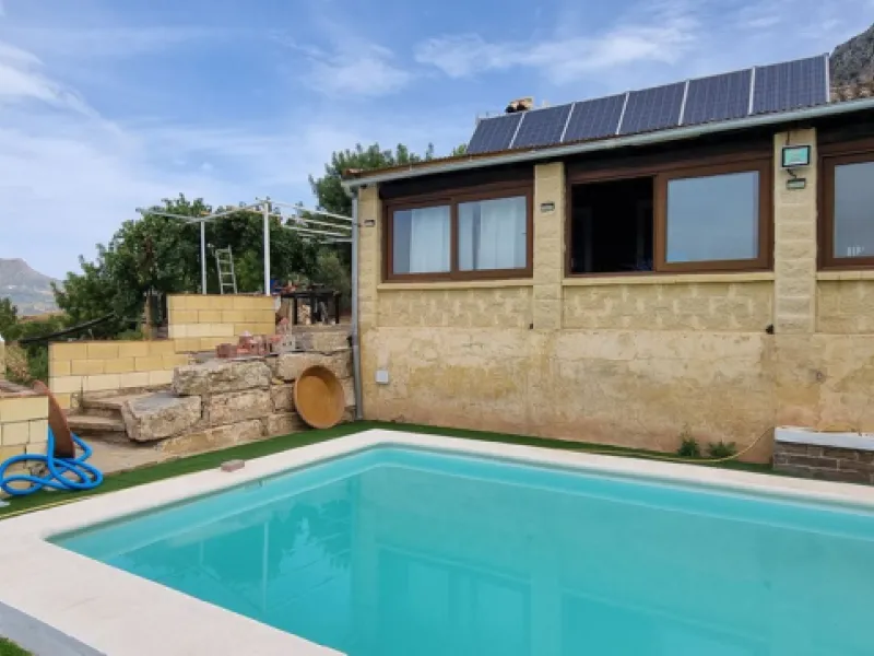 Great finca with three bedrooms, two bathrooms, lots of land and private pool. Just on the entrance of Casares village, no difficult roads, easy access, great quiet location and it has the most spectacular views that you will be able to find. There are 3 