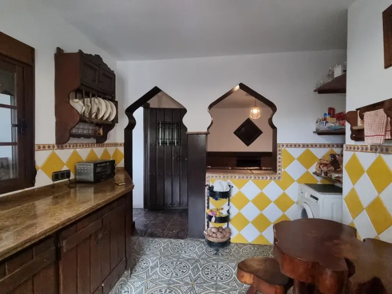Great finca with three bedrooms, two bathrooms, lots of land and private pool. Just on the entrance of Casares village, no difficult roads, easy access, great quiet location and it has the most spectacular views that you will be able to find. There are 3 