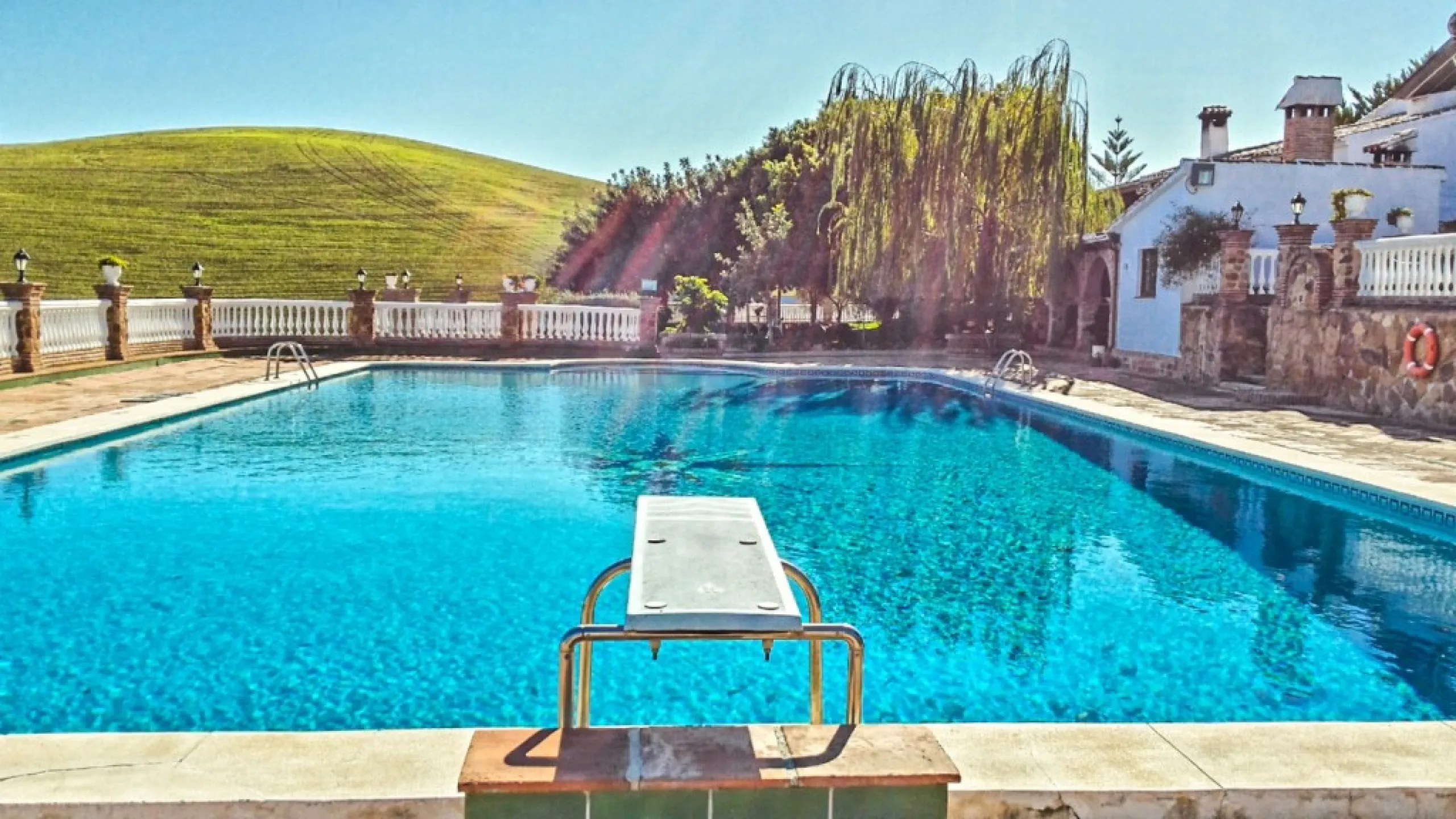 Beautiful Finca with separate guest accomodation, stable, riding school and production of olive trees, avocados, and several fruit trees.