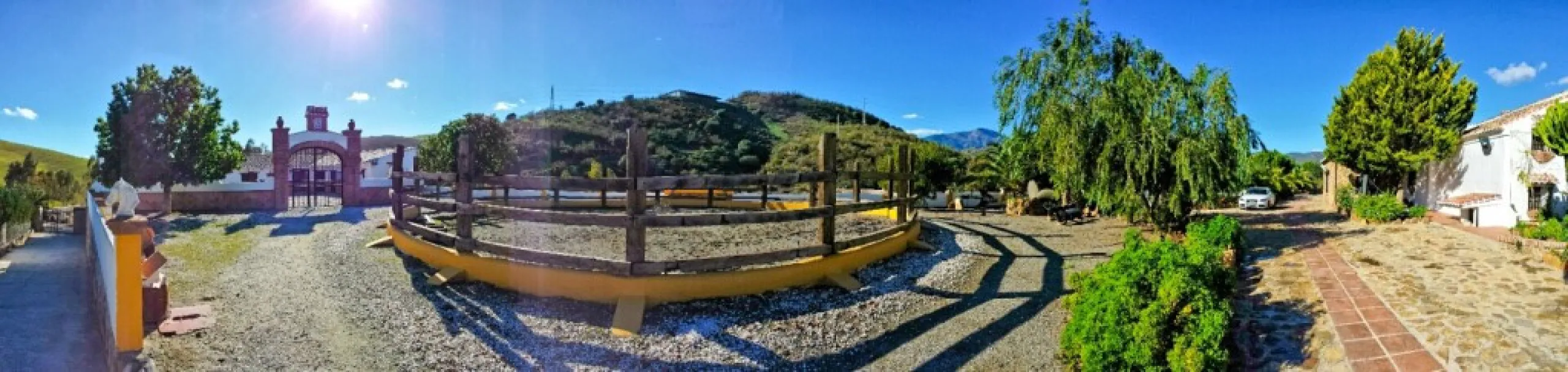 Beautiful Finca with separate guest accomodation, stable, riding school and production of olive trees, avocados, and several fruit trees.
