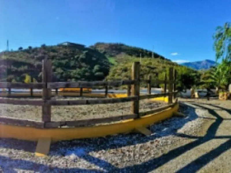 Beautiful Finca with separate guest accomodation, stable, riding school and production of olive trees, avocados, and several fruit trees.