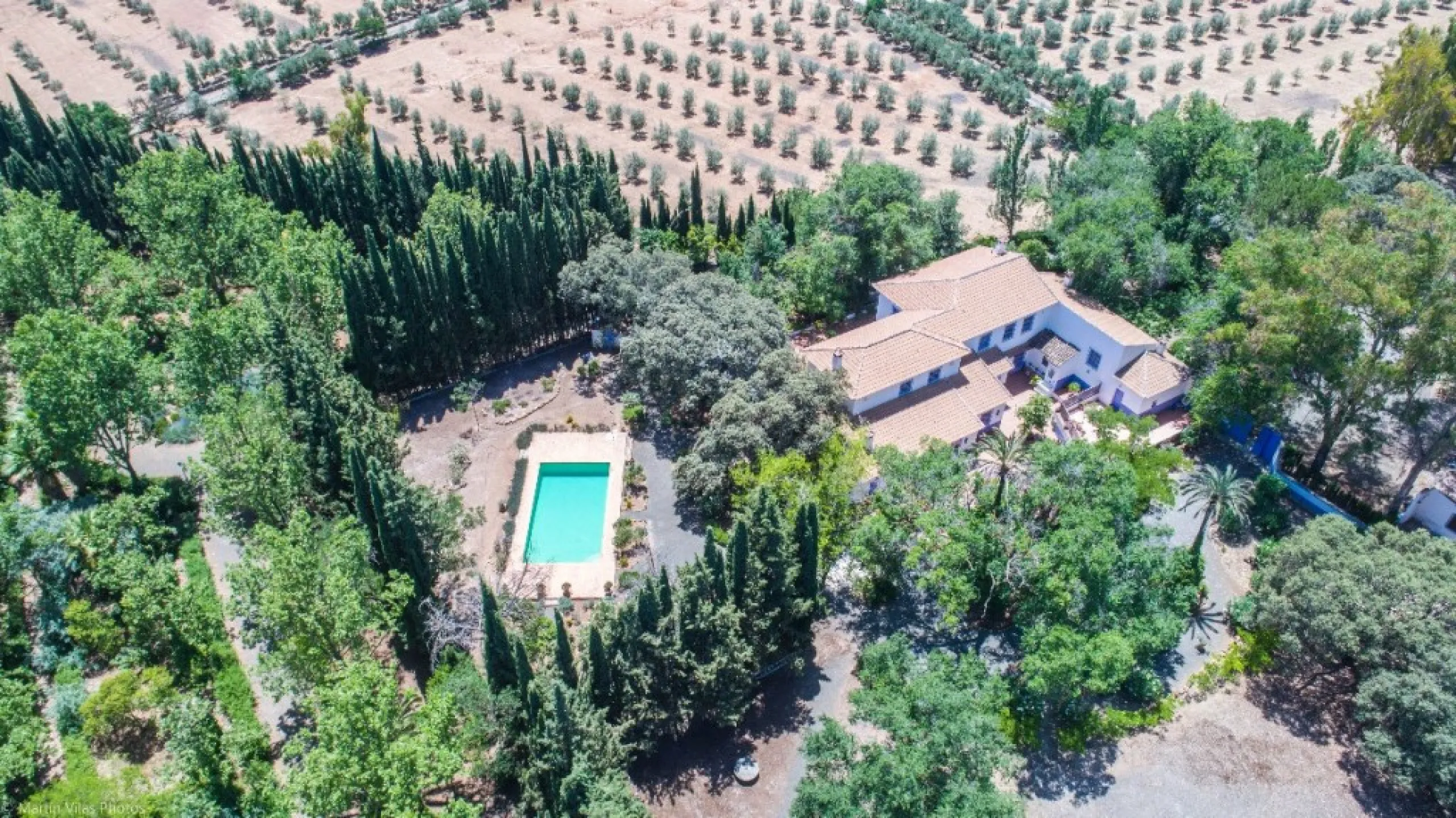 Fantastically Elegant Finca Between Archidona and Villanueva de Tapia, which is Totally Fenced/ Walled. The Finca and Dwelling Feature Total Privacy, and Yet is Only Four minutes from the Motorway and Equidistant between Malaga and Granada Airports..