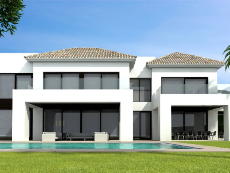 House - Detached Villa в продаже в Estepona, Málaga. В доме 5 спален и 5 ванных комнат. Площадь дома 804 м². Площадь участка 1529 м²