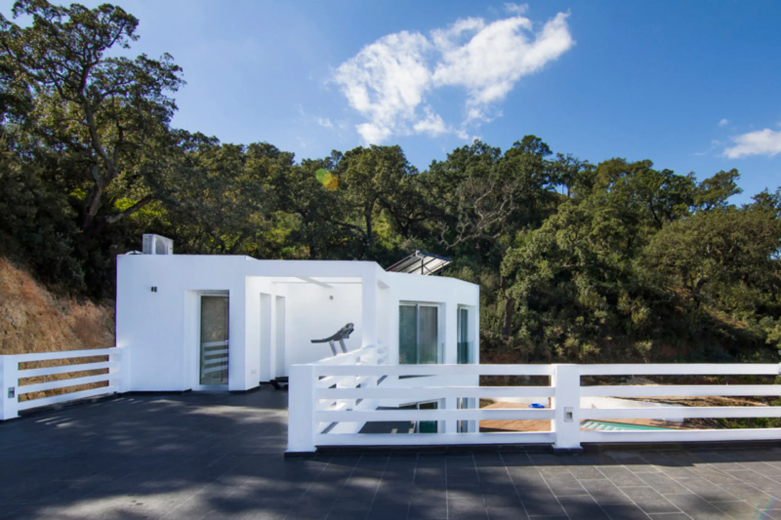 Big modern villa, with spectacular mountain views. Set in a magical cork oak forest.